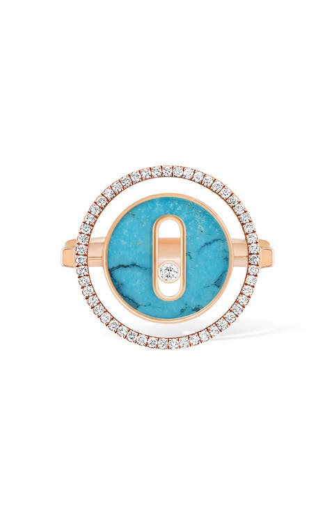 Lucky Move Turquoise & Diamond Ring