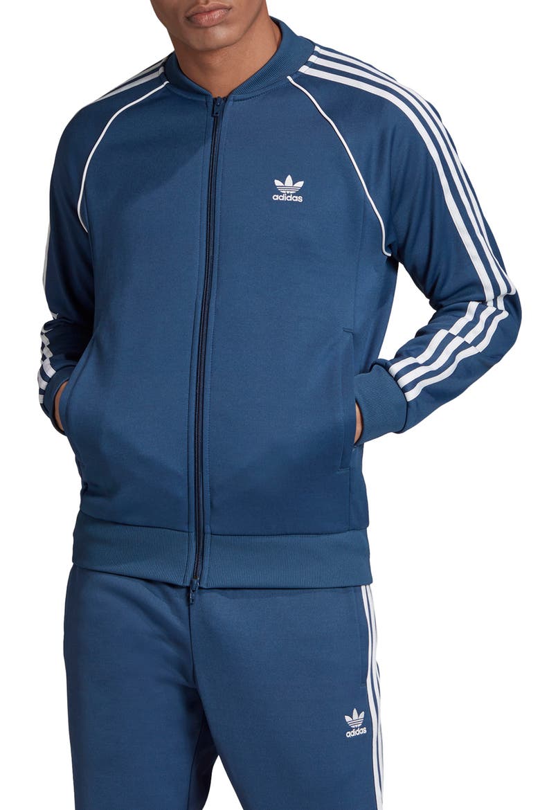 Originals Superstar Track Jacket, Main, color, NIGHT MARINE