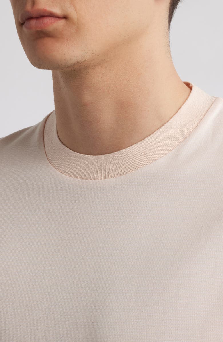 BOSS Thompson Pinstripe Cotton T-Shirt, Alternate, color, Open Orange