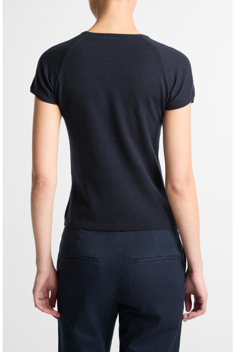 Short Sleeve Wool Blend Sweater, Alternate, color, ECLIPSE