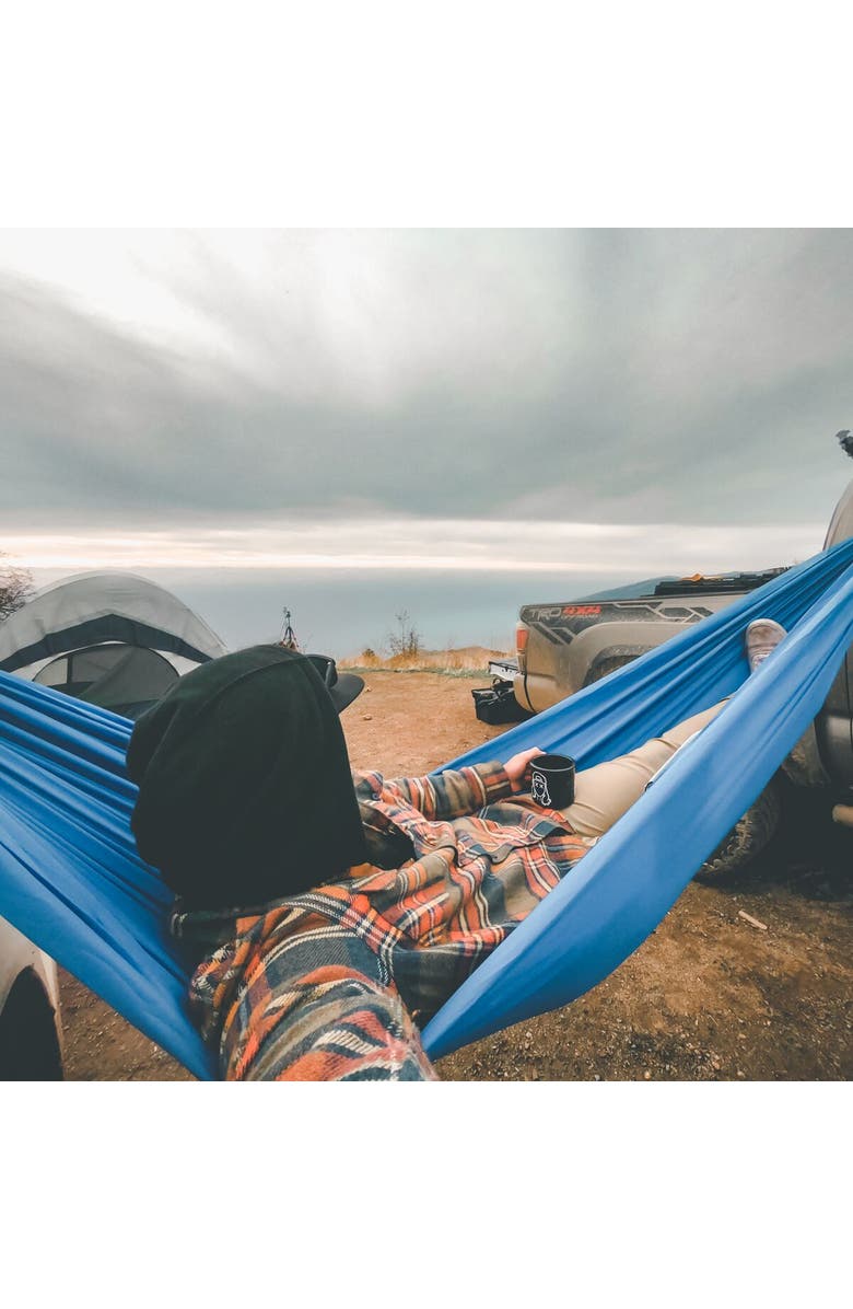 Coalatree Loafer Single Hammock, Alternate, color, Blue/Grey