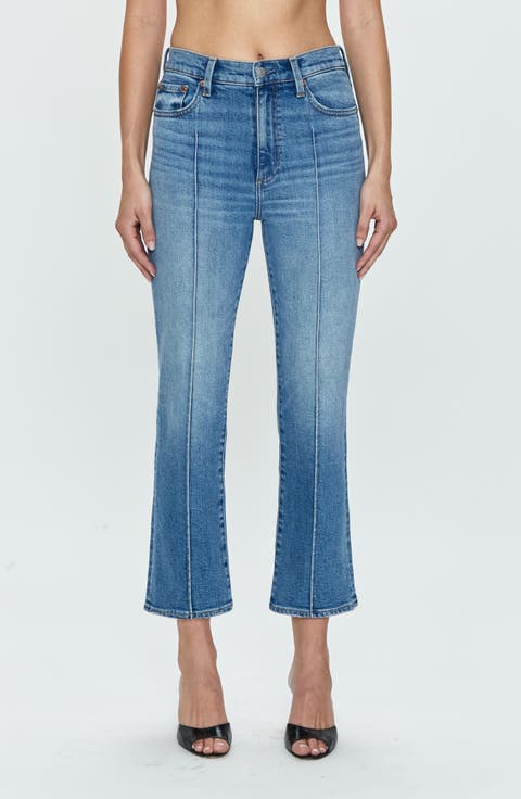 Lennon High Waist Ankle Bootcut Jeans (Essence)