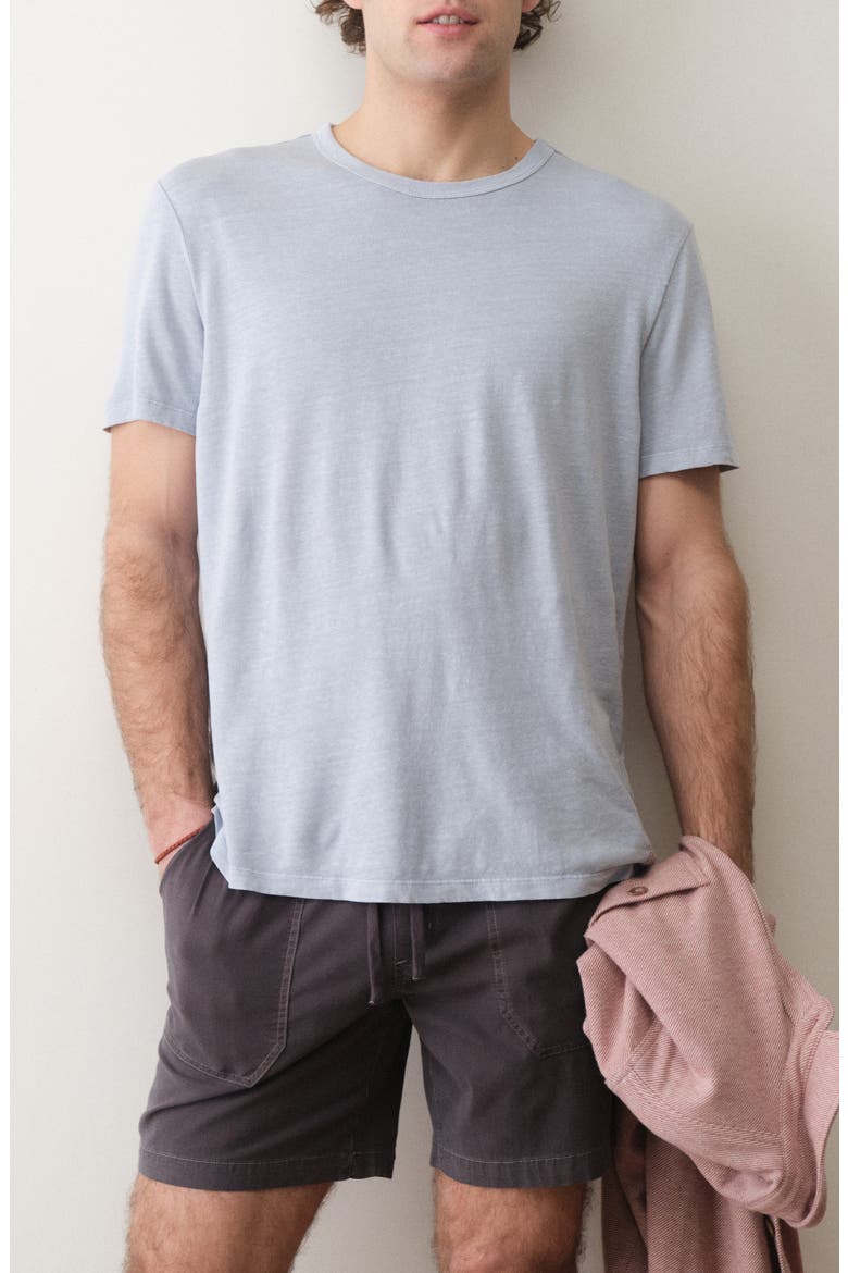 Relaxed Hemp & Cotton T-Shirt, Alternate, color, SOFT CHAMBRAY
