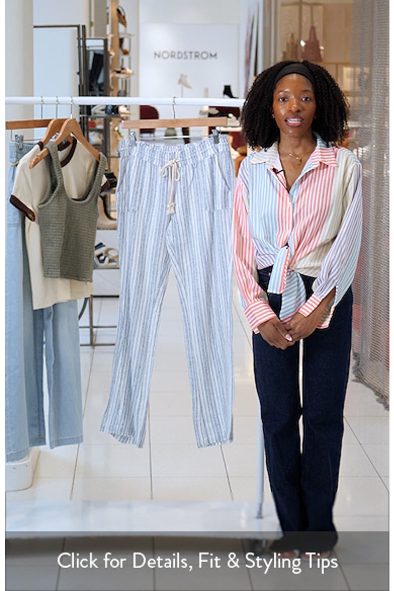 Oceanside Stripe Linen BLend Pants video