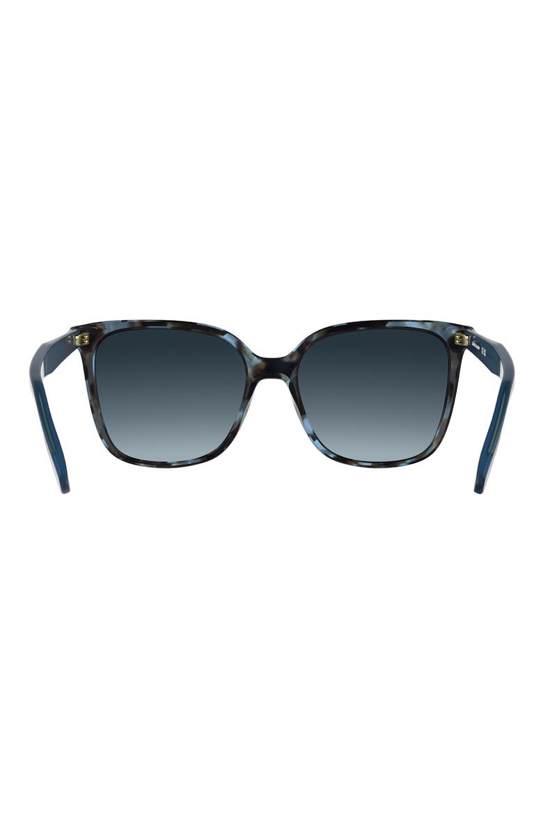 Le Pliage 55mm Gradient Modified Rectangular Sunglasses, Alternate, color, AZURE HAVANA