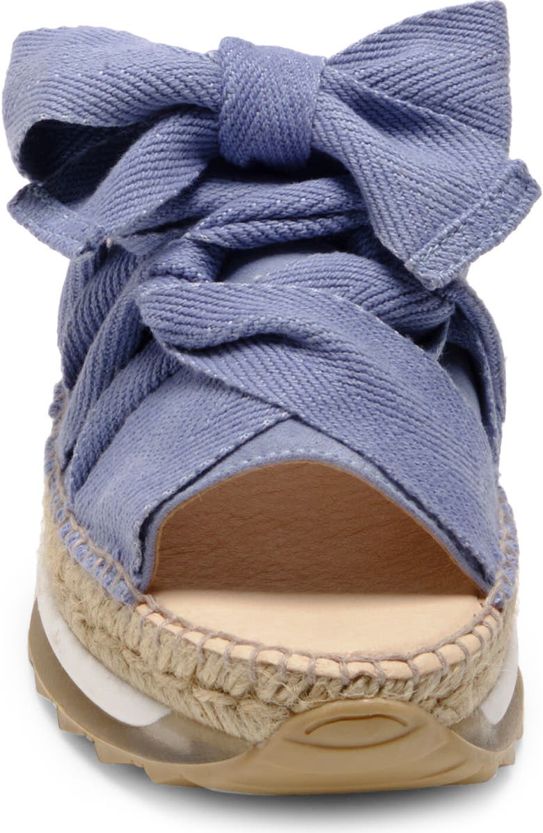 Free People Chapmin Sport Platform Sandal, Alternate, color, Denim