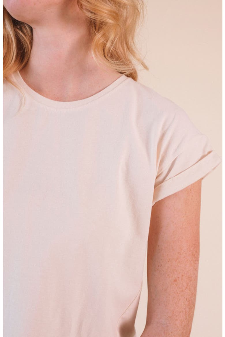 Jane Cuffed Hemp Tee, Alternate, color, Natural
