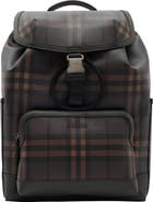 Burberry City Check Clip Backpack