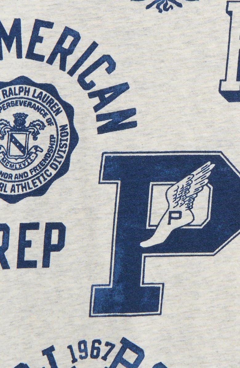 Polo Ralph Lauren Kids' Allover Logo Print T-Shirt, Alternate, color, 