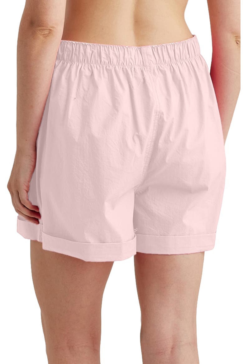 Boyfriend Cotton Boxer Shorts, Alternate, color, PAPINELLE PINK