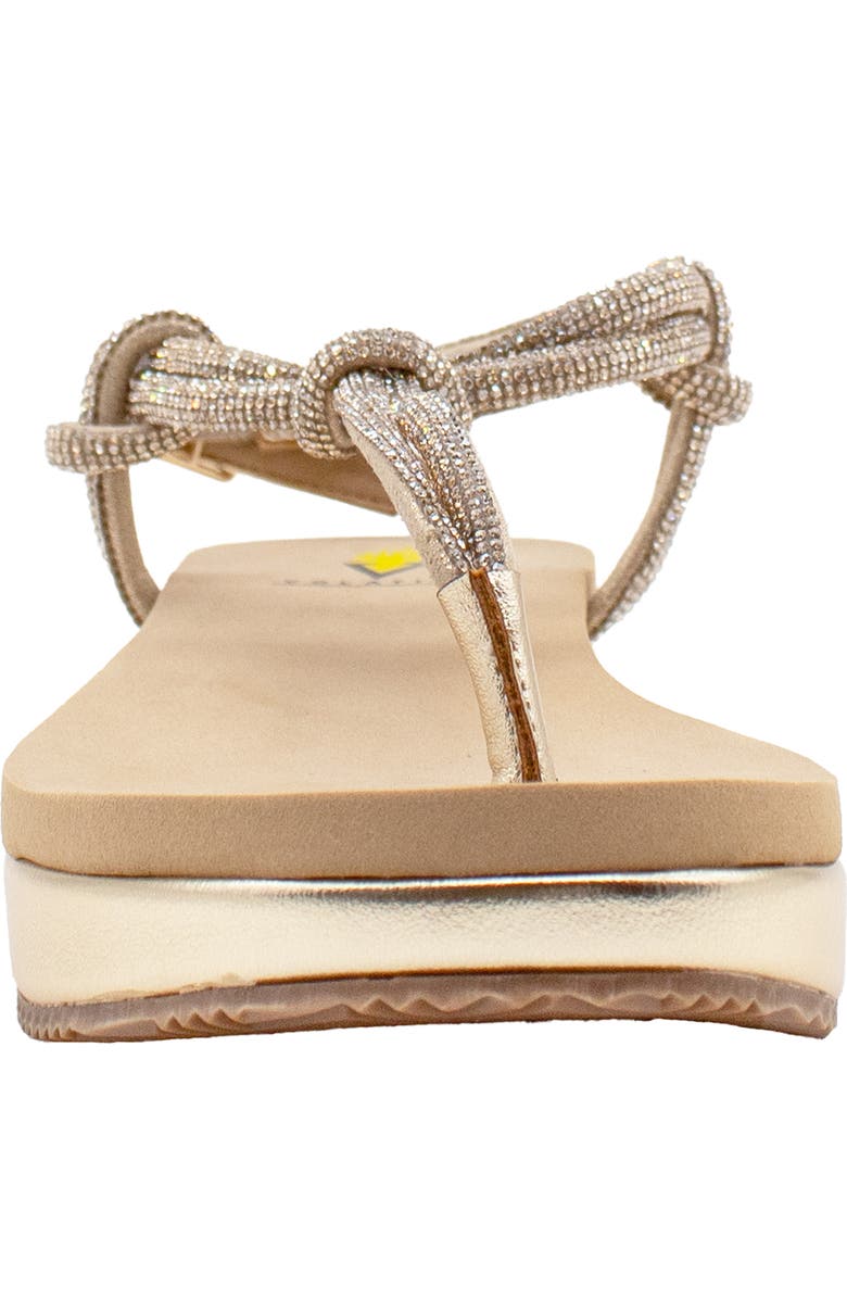 Volatile Calypso T-Strap Sandal, Alternate, color, Gold