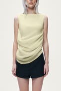 Nocturne Draped Sleeveless Blouse