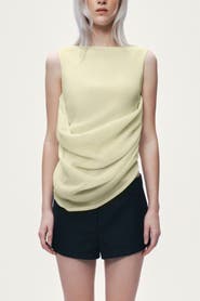 Nocturne Draped Sleeveless Blouse