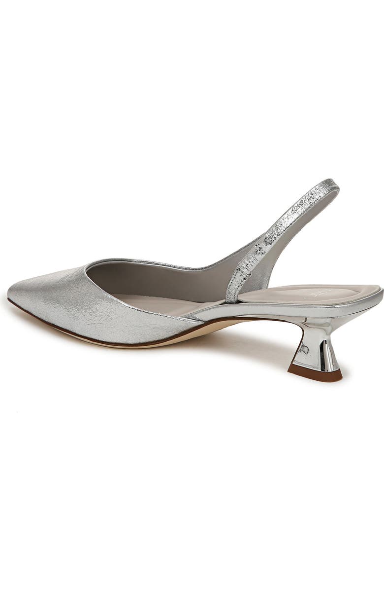 SARTO by Franco Sarto Devin Kitten Heel Slingback Pump, Alternate, color, Silver