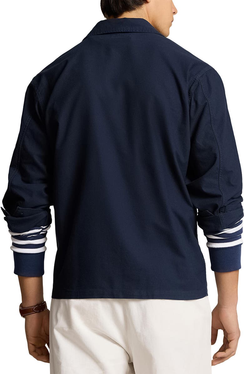 Polo Ralph Lauren Solid Cotton Shirt Jacket, Alternate, color, 