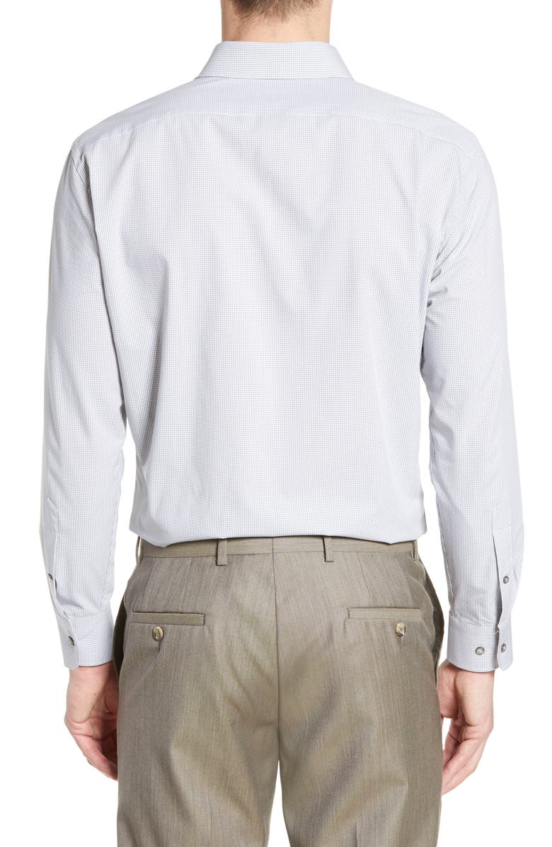 NORDSTROM MEN'S SHOP Tech-Smart Trim Fit Stretch Check Dress Shirt, Alternate, color, 