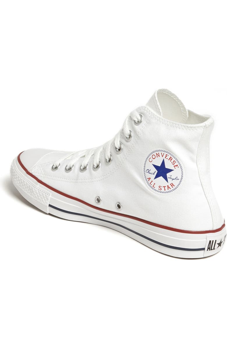 Converse Chuck Taylor<sup>®</sup> All Star<sup>®</sup> High Top Sneaker, Alternate, color, Optical White