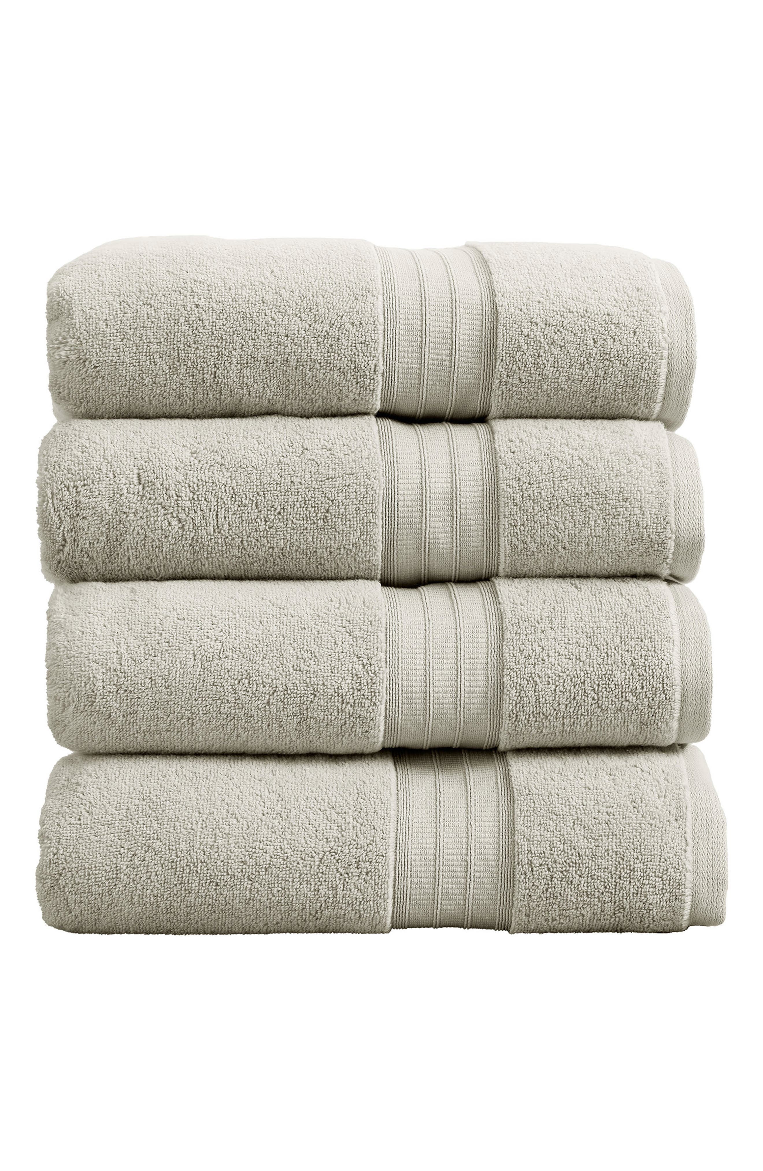 Woven & Weft Premium Cotton 4-Pack Bath Towel Set