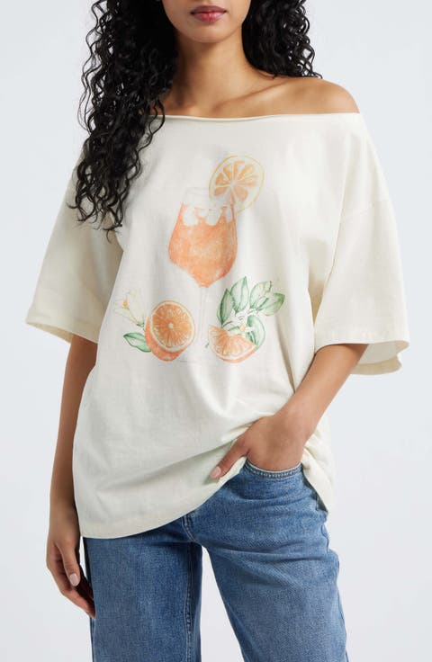 Aperol Spritz Graphic Cotton T-Shirt