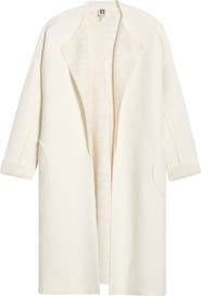 Anne Klein Wing Collar Sweater Coat