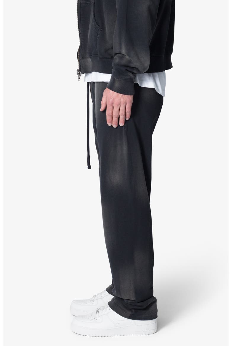 Faded Relaxed Fit Cotton Sweatpants, Alternate, color, WASHED BLACK