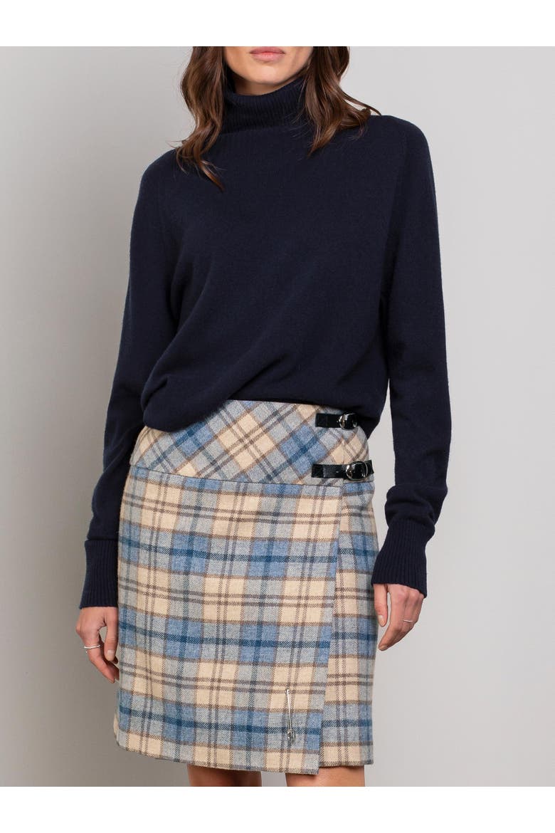 Geelong Wool Slouch Turtleneck Sweater, Alternate, color, DARK NAVY