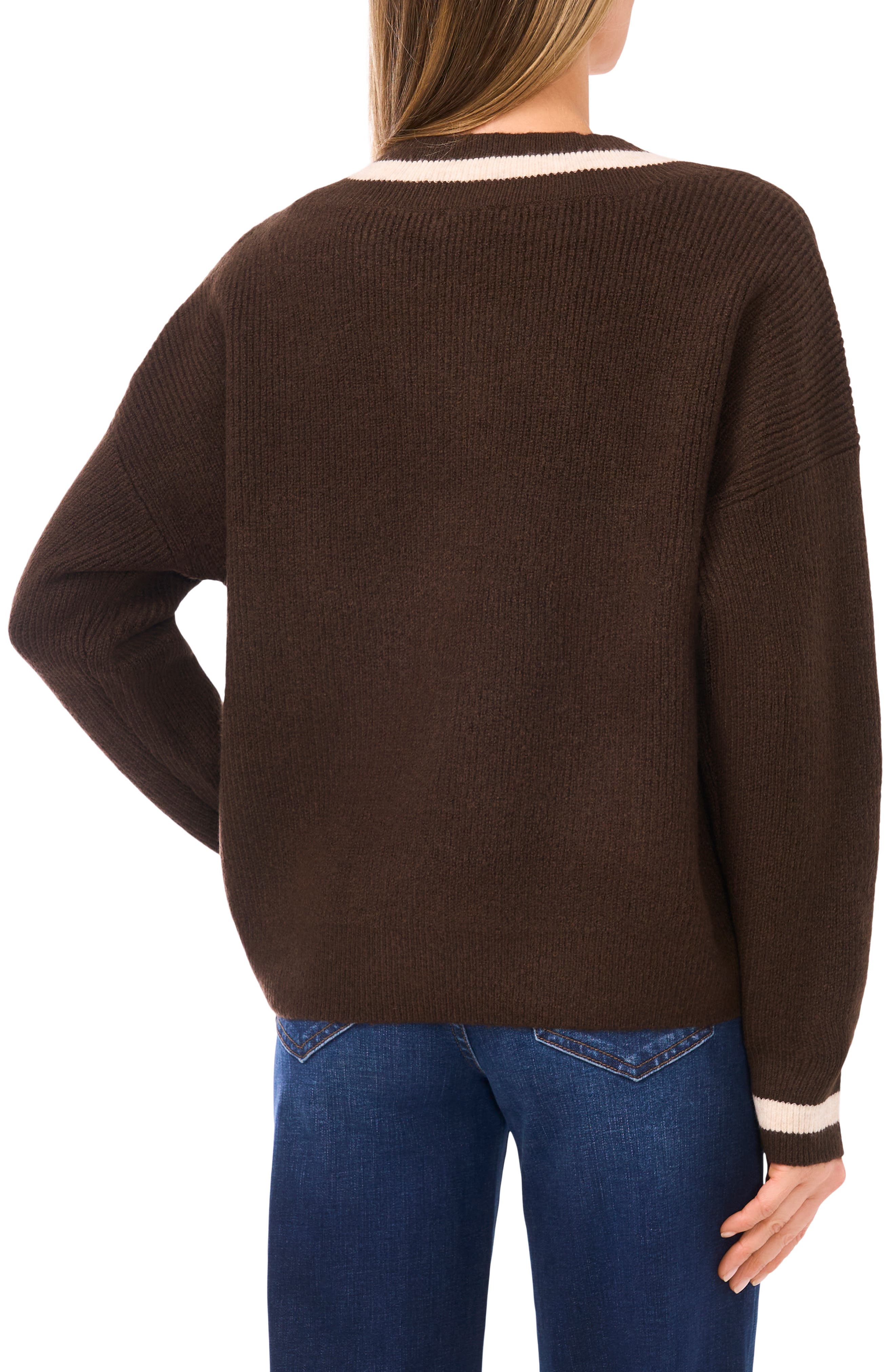 V-Neck Varsity Sweater - image 2