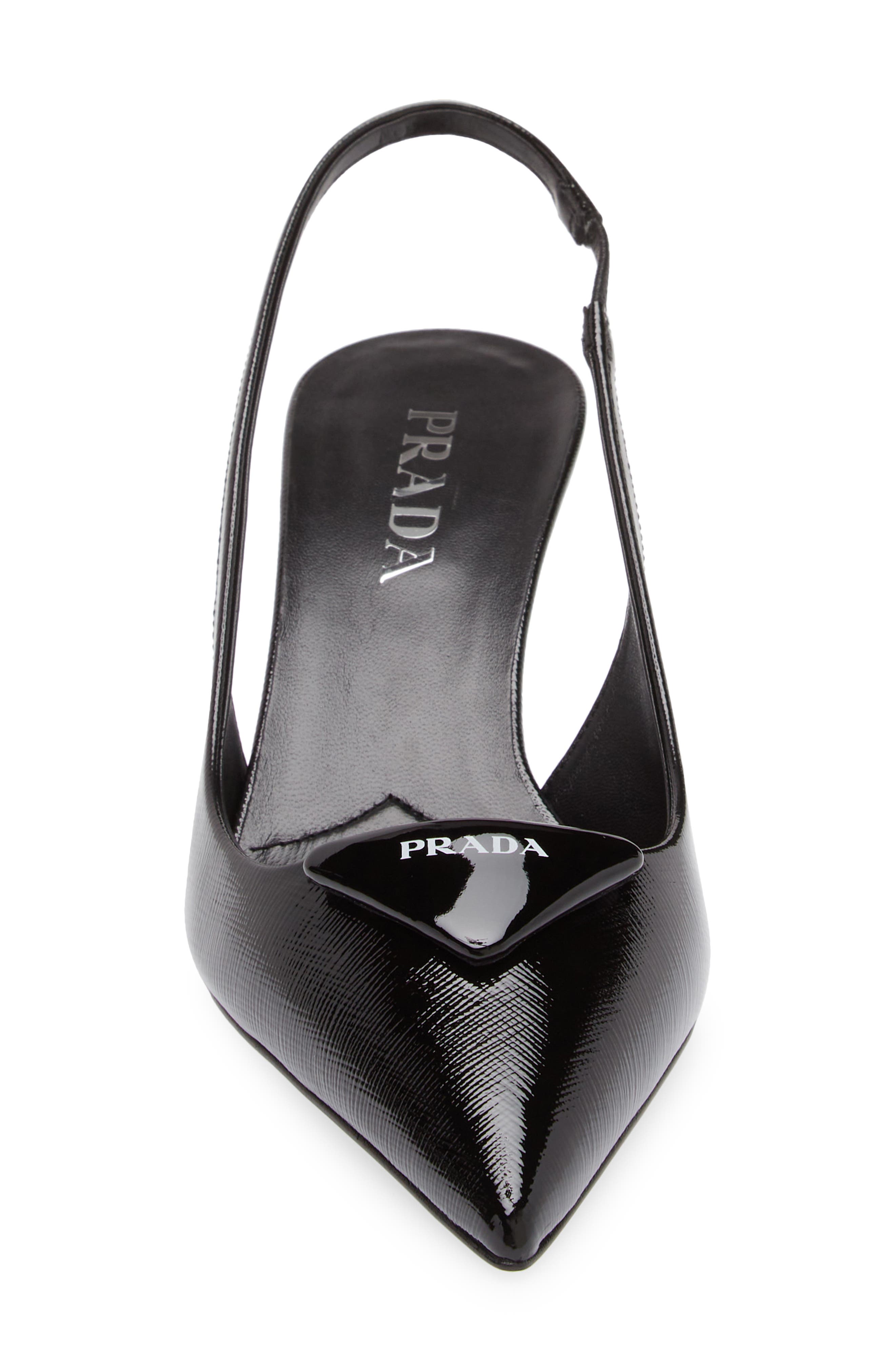 Prada Modellerie Pointed Toe Slingback Pump, Alternate, color, 