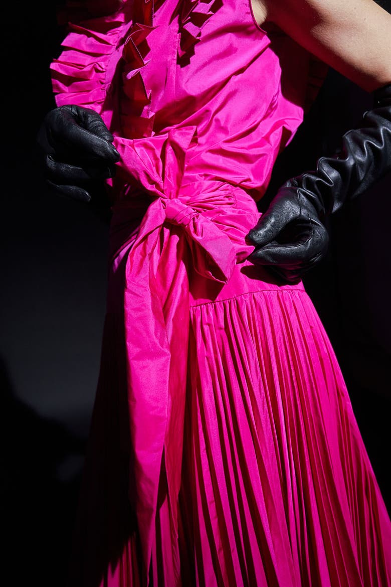 Taffeta Skirt With Bow Tie, Alternate, color, Pink