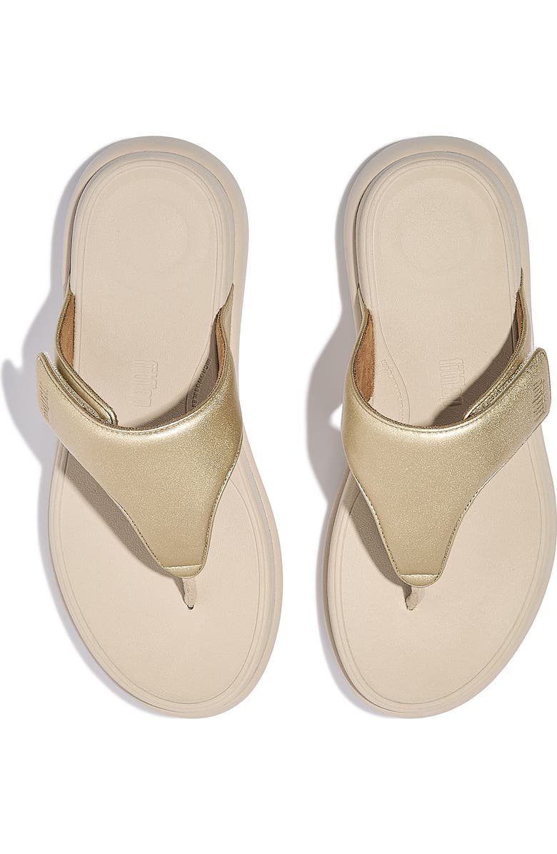 FitFlop F-Mode Go Adjustable Platform Flip Flop, Alternate, color, Platino