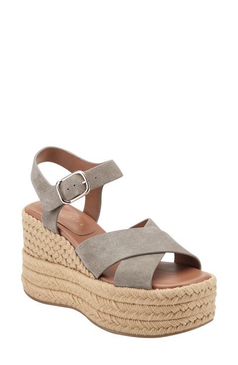 Pasion Espadrille Ankle Strap Platform Wedge Sandal (Women)