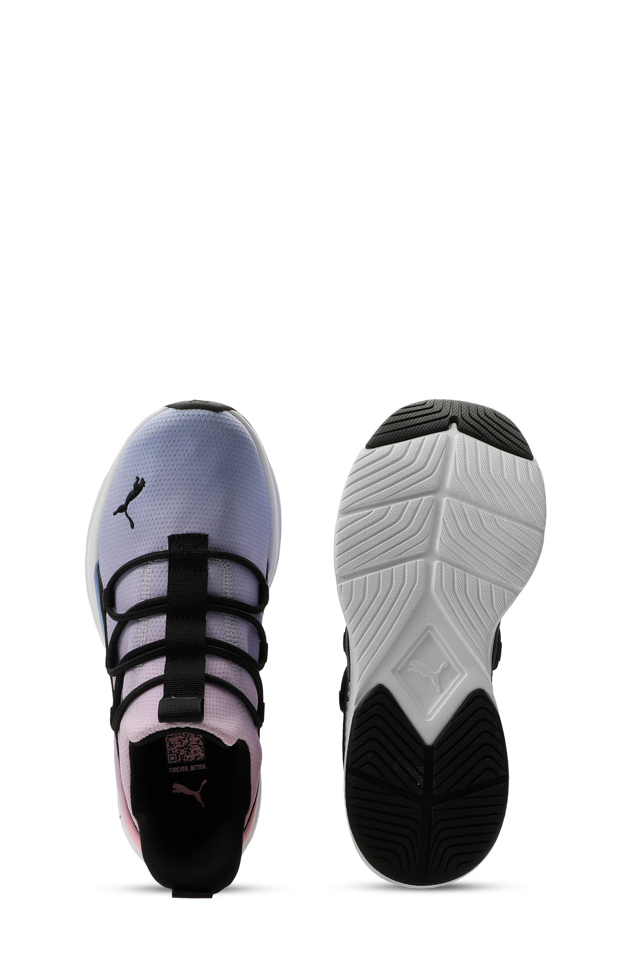 Kids' One4All 2.0 Pull-On Running Sneaker, Alternate, color, INTENSE LAVENDER/ PINK/ BLACK