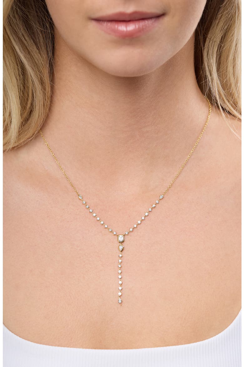 Monaco Diamond Y-Necklace (Online Trunk Show), Alternate, color, 18K YELLOW GOLD