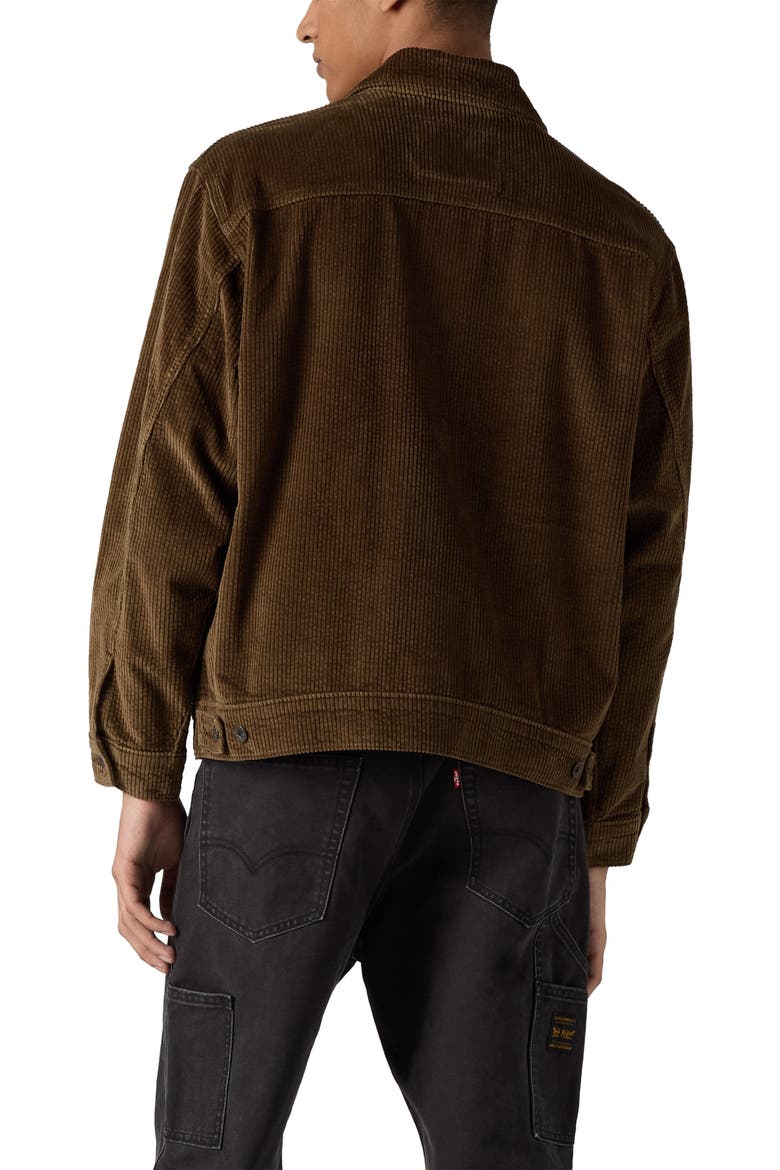 Sunrise Corduroy Trucker Jacket, Alternate, color, DESERT PALM