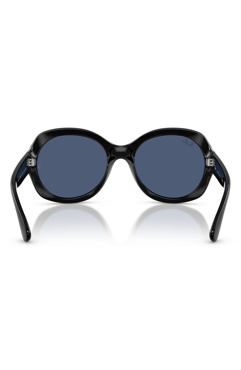 Ray-Ban 57mm Round Sunglasses, Alternate, color, Black