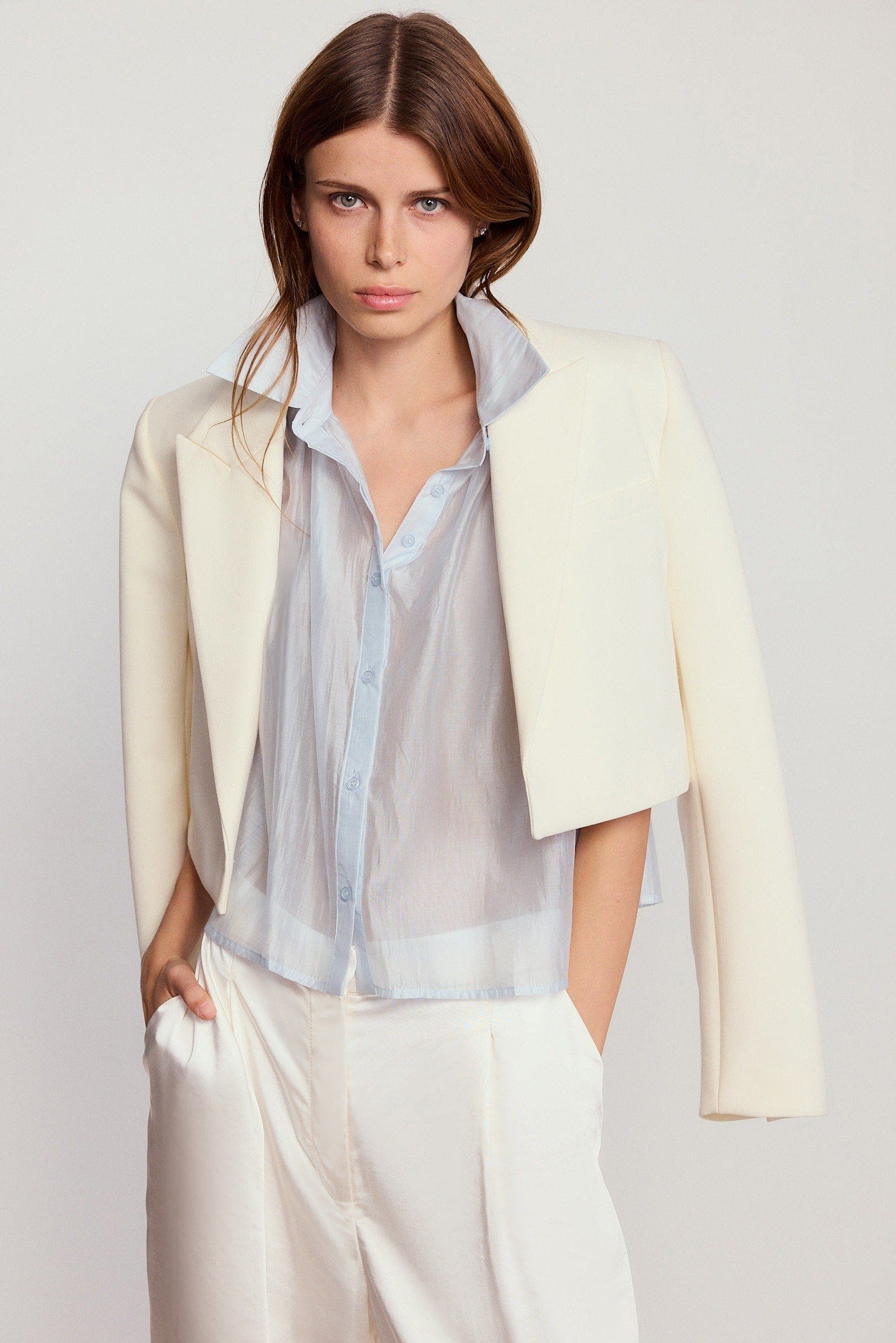 The Shirt By Rochelle Behrens The Hayden Shirt In Blue