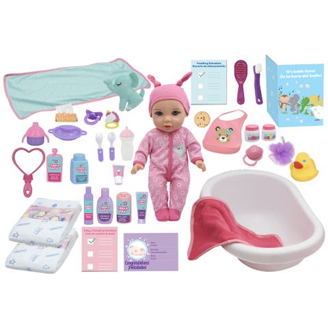 Little Partners Baby Doll Deluxe Playset w/ 15in Baby Doll