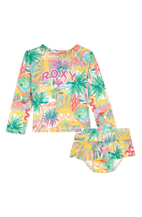 Kids' Rashguard Top & Bikini Bottoms Set (Infant Girl)