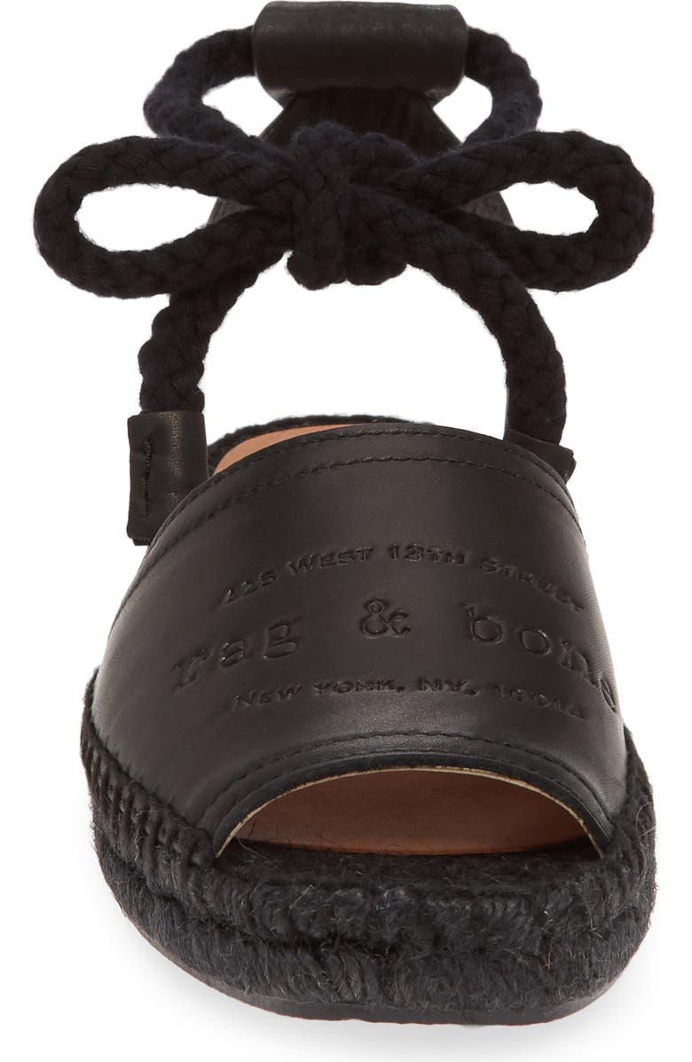 rag & bone Estelle Logo Espadrille Sandal, Alternate, color,