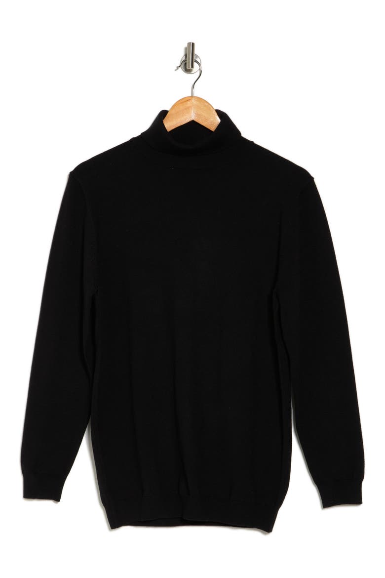 Performance Turtleneck Sweater, Alternate, color, BLACK