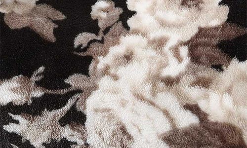 Betsey Johnson Floral Blanket In Black