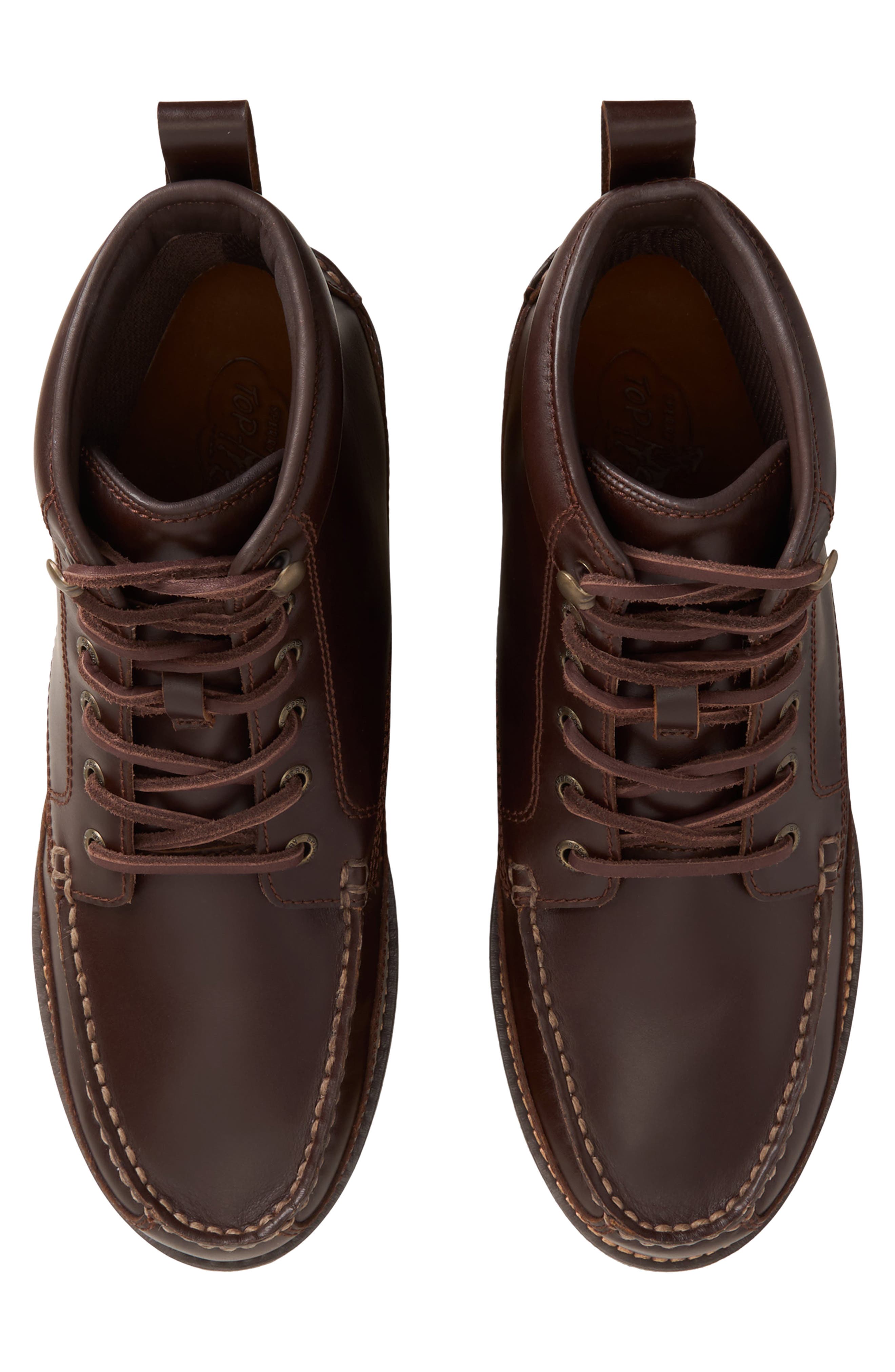 x One Of These Days Tony Moc Toe Boot, Alternate, color, DARK BROWN