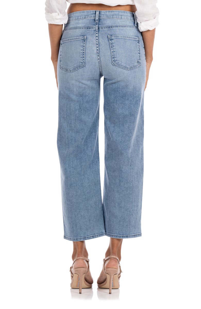 Fidelity Denim Malibu Crop Wide Leg Jeans, Alternate, color, 