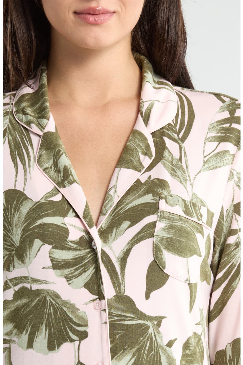 Moonlight Eco Nightshirt, Alternate, color, PINK- OLIVE SKETCH TROPIC