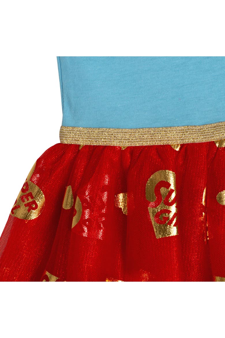 Justice League Supergirl Tutu Dress, Alternate, color, Baltic Blue Supergirl