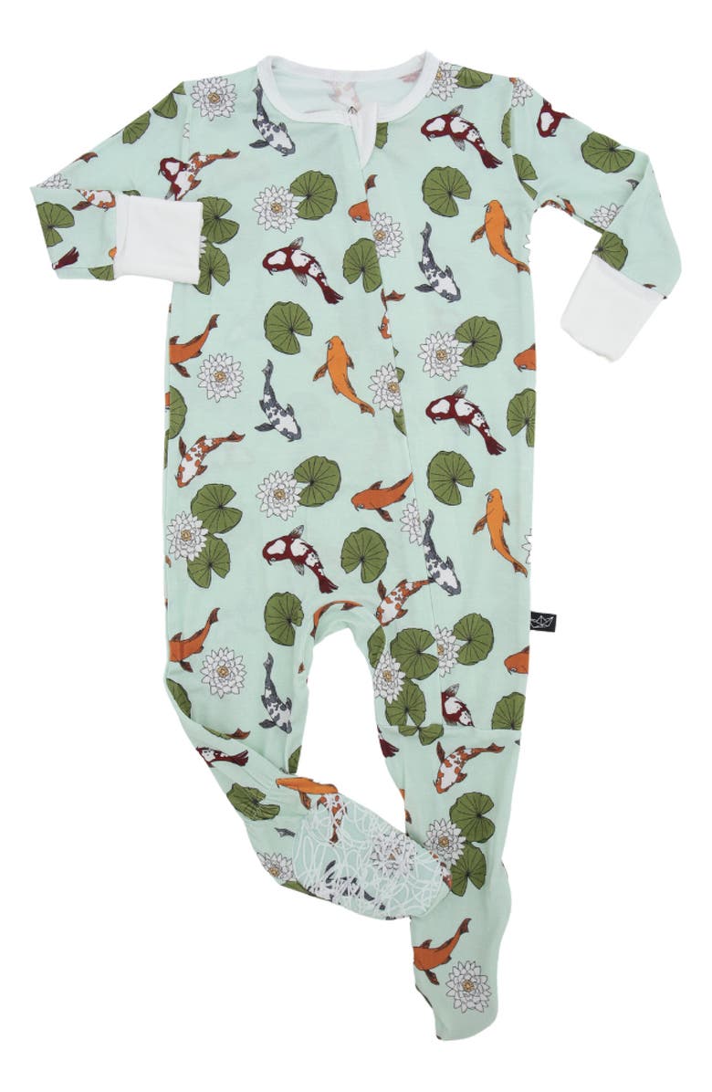 Peregrine Kidswear Koi Pond Fitted One-Piece Pajamas, Main, color, 