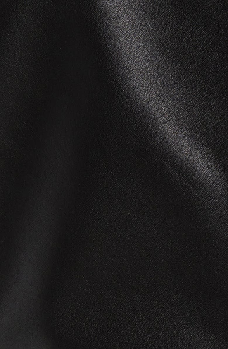 Sam Edelman Lambskin Moto Jacket, Alternate, color, Black