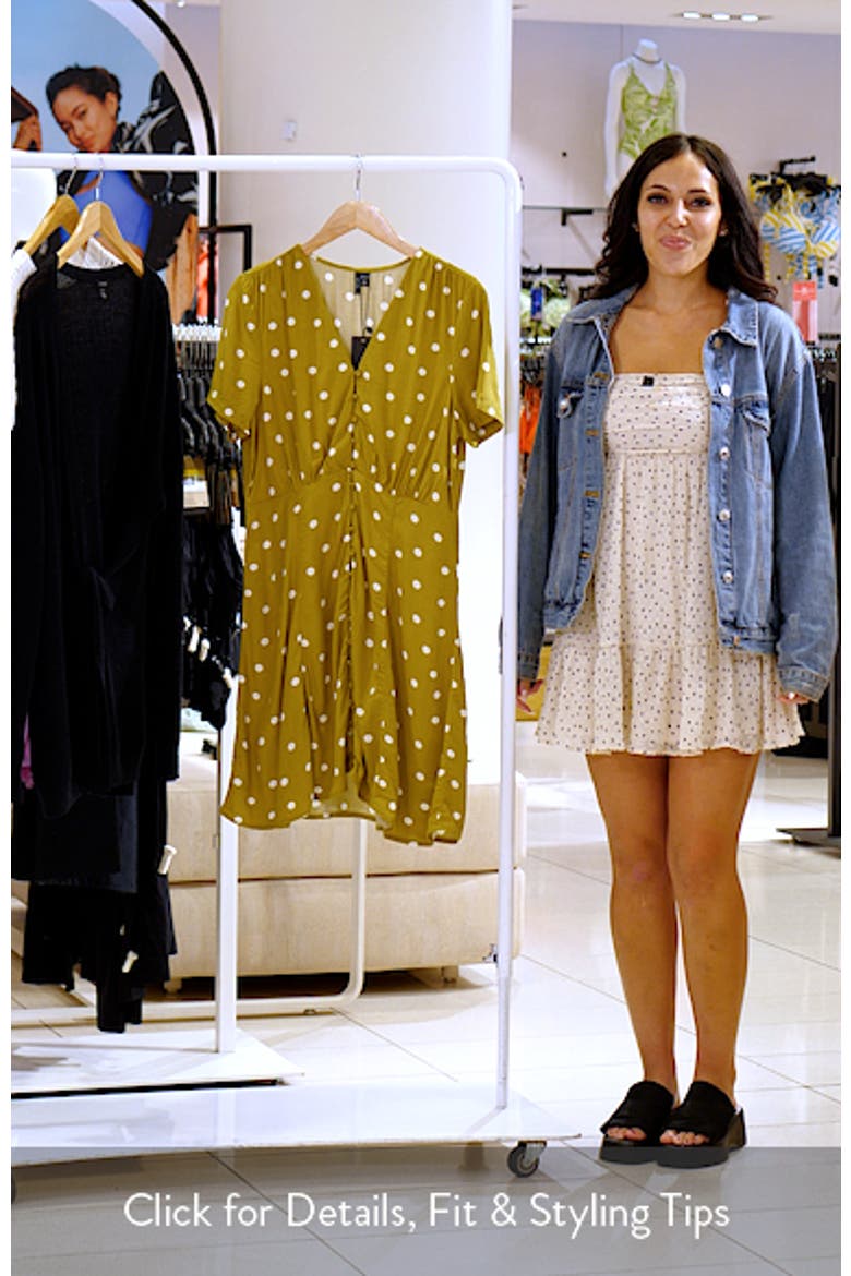 Kora Short Sleeve Polka Dot Dress video