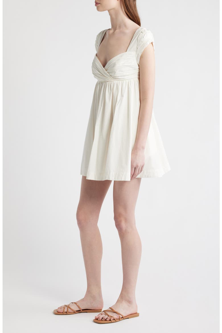 Raven Open Back Babydoll Minidress, Alternate, color, IVORY