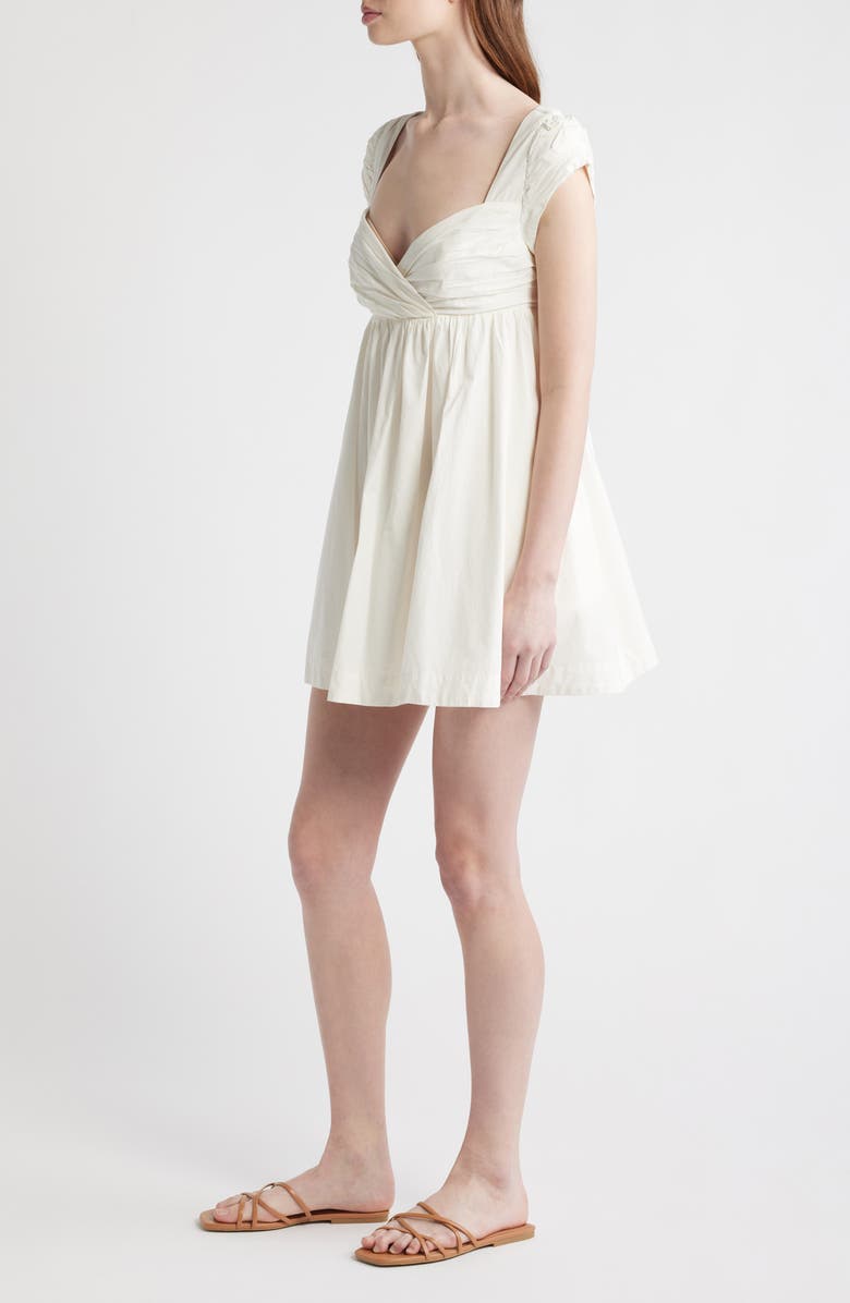 Free People Raven Open Back Babydoll Minidress, Alternate, color, Ivory